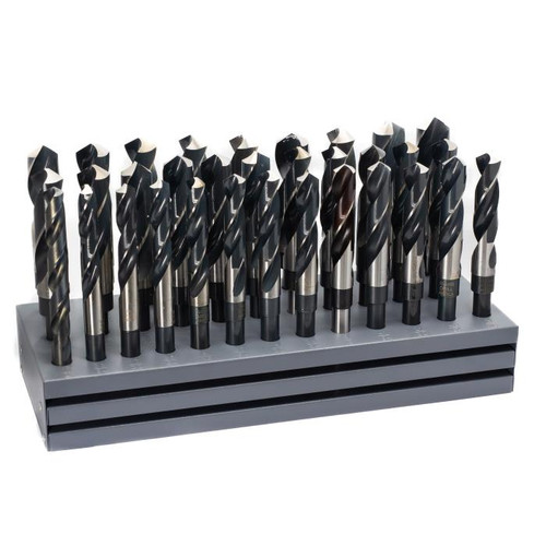 1/2-1x64ths 33 Piece HSS Drill Bit Set 1/2 Shank