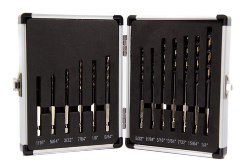 13 Piece KFD Hex Shank Set (1/16 - 1/4 x 64ths)