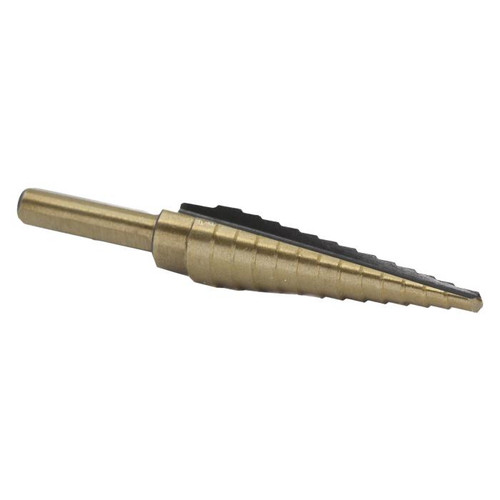 #1 HSS Black & Gold Step Drill Bit (1/8- 1/2 by 1/32)
