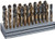 1/2-1x64ths 33 Piece HSS Black & Gold Reduce Shank Drill Bit Set