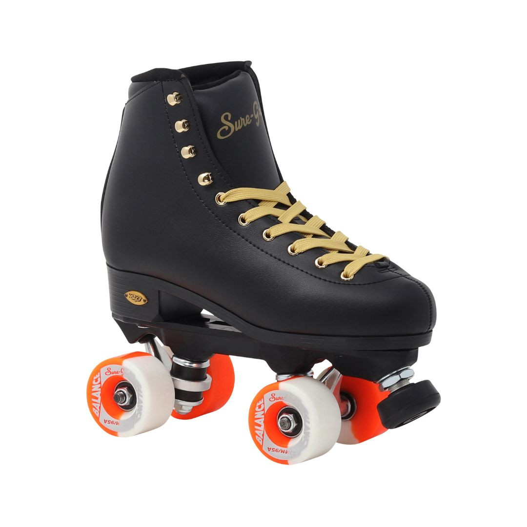Sure-Grip Fame Balance Indoor Roller Skates - White & Black Sure-Grip Fame Balance Indoor Roller Skates - White & Black