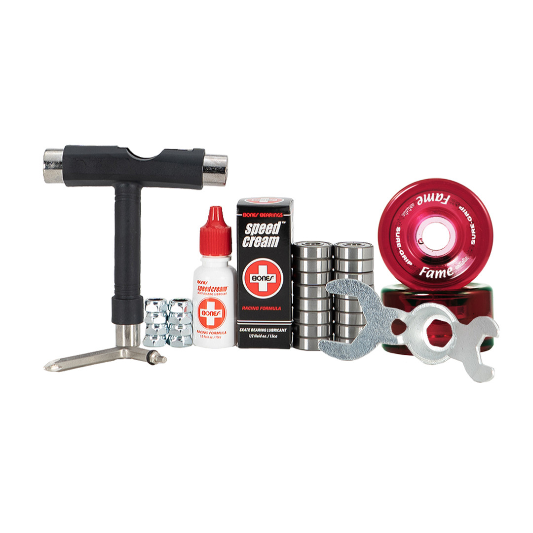 SureGrip Fame Clear Roller Skate Wheels 97A, 57mm