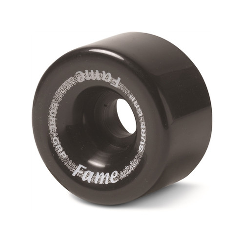 Front Facing Black Sure-Grip Fame Wheels from Roller Skate Nation 