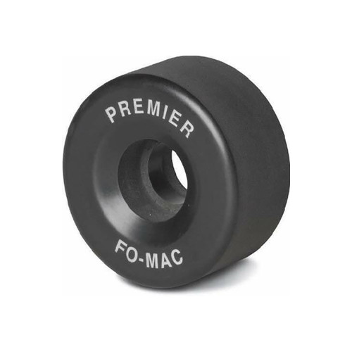 Front Facing Black Sure-Grip FoMac Premier Wheels ​from Roller Skate Nation