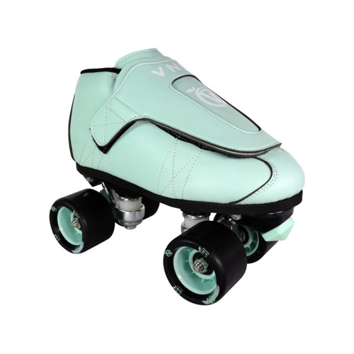 Front Facing VNLA JR Mint Roller Skates from Roller Skate Nation