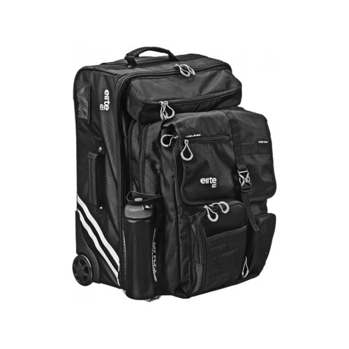 Side Facing Black Roller Derby Elite Rolling Bag from Roller Skate Nation