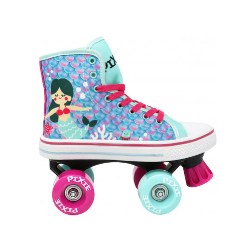 Front Facing Pixie Mermaid Roller Skates from Rollerskatenation