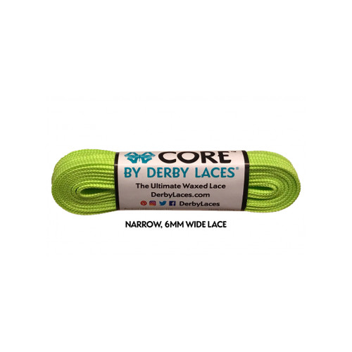 Lime Green Core High-Top Roller Skate Laces from Roller Skate Nation