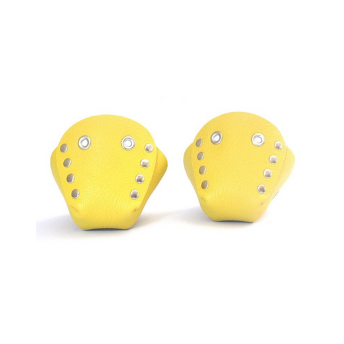 Front Facing Citrine Yellow XoNeloXoNaija Top Leather Toe Caps from Roller Skate Nation