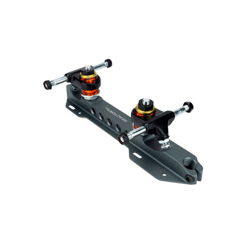 Front Facing Riedell Powerdyne Reactor Pro plates from Rollerskatenation