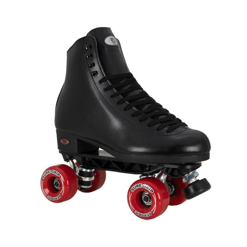 Black Riedell 120 Red Aerobic Sunlite Outdoor Roller Skate by Roller Skate Nation