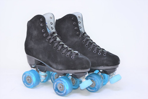 Slightly Used Black Sure-Grip Boardwalk Roller Skates from Roller Skate Nation 1