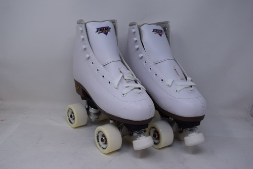 Slightly Used White Sure-Grip Fame Roller Skates from Roller Skate Nation 1