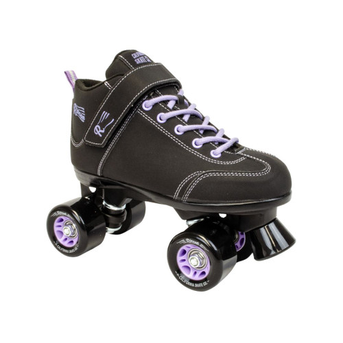 Black Sure Grip Rincon Roller Skates. Speed skates for indoor or outdoor roller skating