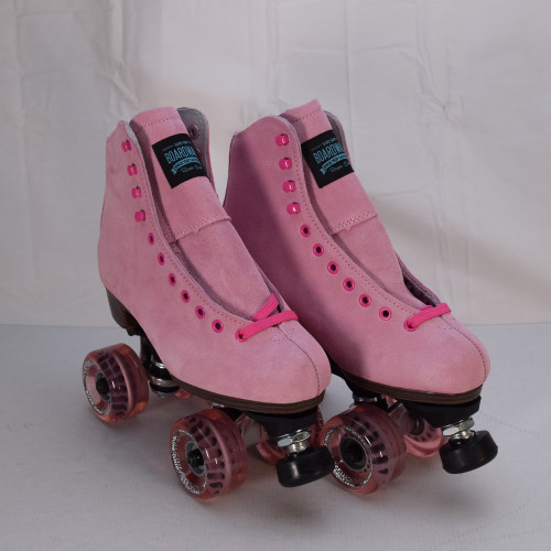 Slightly Used Sure-Grip Boardwalk Outdoor Roller Skates | Teaberry Pink, Men's 5 (Ladies' 6)