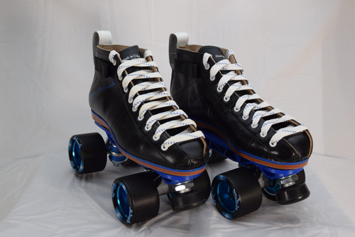 Riedell Blue Streak Uprock Roller Skates | Black, Men's 6 (Ladies' 7)