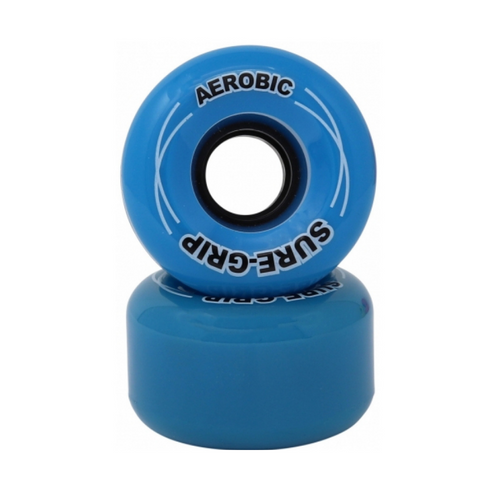 Blue Sure-Grip Aerobic Wheels from Roller Skate Nation