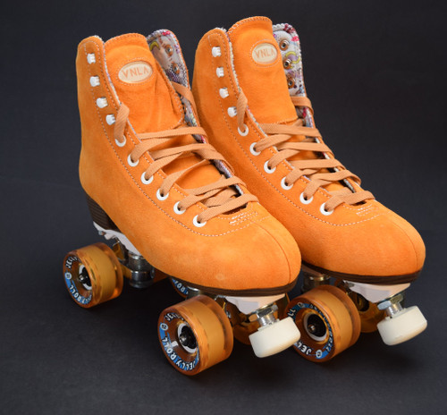 Slightly Used VNLA A La Mode Outdoor Roller Skates | Creamsicle, Men's 9 (Ladies 10-10.5)