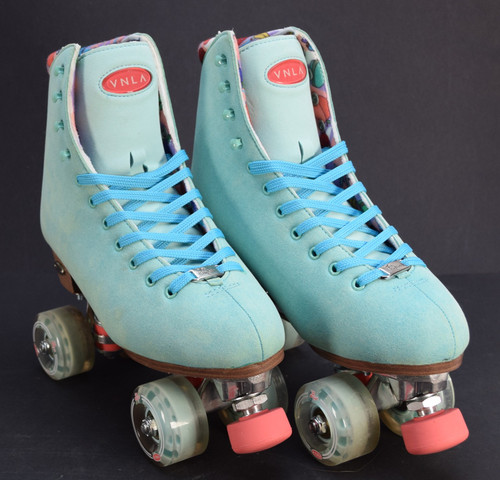 Slightly Used VNLA Parfait Outdoor Roller Skates | Aqua - Ladies 10