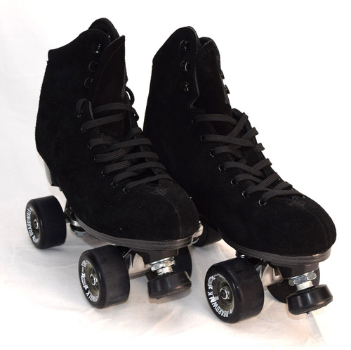 **Slightly Used** Boardwalk Plus Outdoor Roller Skates ||Black, Men's 9 (Ladies' 10)