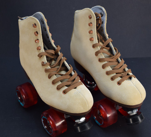 Slightly Used Boardwalk Plus Outdoor Roller Skates ||Tan, Men's 6 (Ladies' 7)