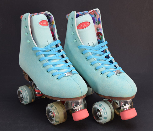 **Slightly Used** VNLA Parfait Outdoor Roller Skates || Aqua - Ladies 10