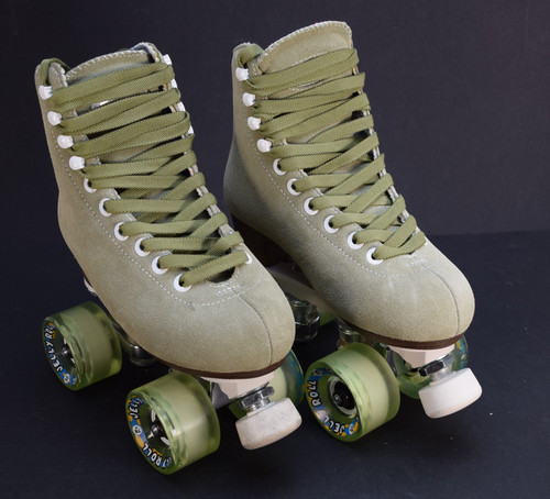*Slightly* Used VNLA A La Mode Jelly Roll Outdoor Roller Skates ||| Men's 6 (Ladies' 7) Green