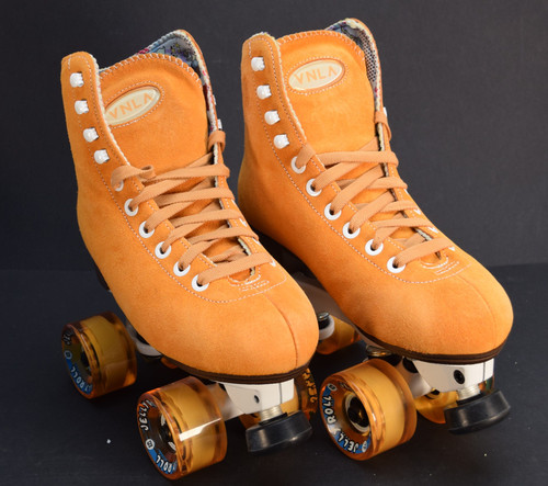 *Slightly* Used VNLA A La Mode Jelly Roll Outdoor Roller Skates | Men's 6 (Ladies' 7) Orange