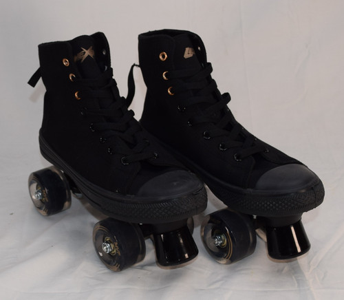 Slightly Used Lenexa MVP 2.0 Indoor/Outdoor Roller Skates ||| Black Men's 7  (Ladies 8)