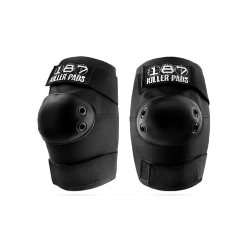 Front Facing Black 187 Killer Elbow Pads from Roller Skate Nation 1