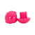 Front Facing Pink Sure Grip FoMac Roller Skate Plugs from Roller Skate Nation 1