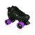 Front Facing Cosmic Cruze Indoor/outdoor Roller Skates with Purple wheels from Rollerskatenation