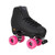 Black Sure-Grip Fame with Pink Aerobic Wheel from Roller Skate Nation