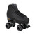 Black Sure-Grip Fame with Black Aerobic Wheel from Roller Skate Nation