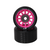 Front Facing Black and Pink Mach 5 Wheels with ABEC-5 Bearings from Roller Skate Nation