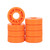 Orange Slow Roll bearings by Roller Skate Nation