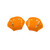 Orange Clementine Toe Caps from RollerStuff