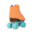 Back Facing Papaya Orange Lenexa Savanna Roller Skates from Roller Skate Nation