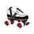 VNLA Evolution Indoor Speed Skate with Backspin Remix Wheels in White with Toe Stop