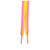 Riedell Criss Cross X Waxed Derby Laces pink and yellow 2