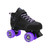 Sure-Grip Rincon Black and Purple Outdoor Speed Roller Skates Skates with Purple Wheels