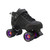 Black Sure-Grip Rincon Speed skates with Purple Cyclone Indoor Wheels