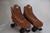 Slightly Used VNLA A La Mode Avanti Velvet Indoor Roller Skates | Mocha, Men's 12