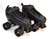 Slightly Used Pacer GTX-500 Indoor Roller Skates | Black, Men's 4