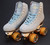 *Slightly Used* VNLA A La Mode Avanti Magnesium Jelly Outdoor Roller Skates || Sky Blue, Men's 5