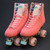 Slightly Used VNLA Parfait Outdoor Roller Skates || Coral, Ladies 9