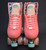 Slightly Used VNLA Parfait Outdoor Roller Skates || Coral, Ladies 9