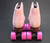 Slightly Used Sure-Grip  Boardwalk Outdoor Roller  Skates || Teaberry Pink, Men's 5 (Ladies 6')