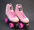 Slightly Used Sure-Grip  Boardwalk Outdoor Roller  Skates || Teaberry Pink, Men's 5 (Ladies 6')