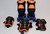 *Slightly Used* Lenexa Go-Gro Adjustable Skates Combo || Orange, J12-2